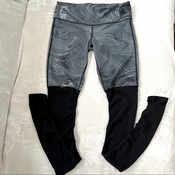 ALO yoga Goddess Leggings Grey Black Marble Small - Picture 2 of 6